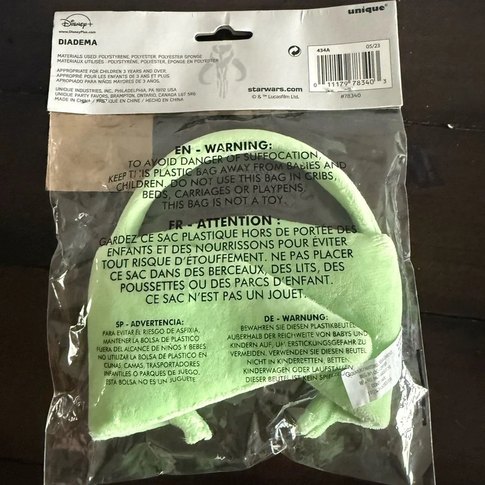 Star Wars “The Child” (Baby Yoda) Headband – New in Package